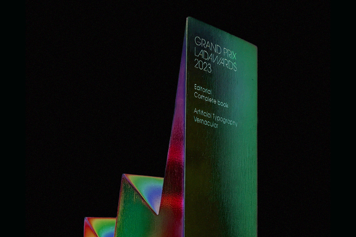 Artificial Typography is a Grand Prix in Lad Awards 2023 blablabla